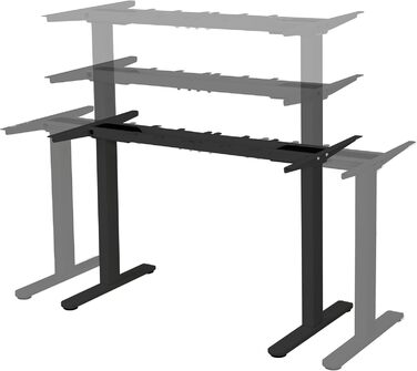 Електричний регульований стіл Albatros Lift S5: металеве підрамник, підставка для столу, ніжки для столу, 120 кг, для широких стільниць 2м