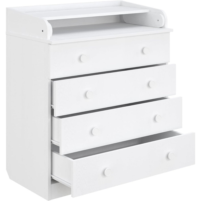 Комод для переодягання Shefa Kids 800 білий - якісний комод з пеленальним столиком для дитячої кімнати