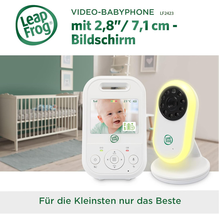 Радіоняня LeapFrog LF2423 з камерою, відеодисплей 2.8