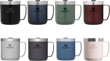 Термокружка Stanley Classic Legendary Camp Mug 0.35L - Рожевий Кварц - Зберігає тепло 1.5 год, холод 3 год - Нержавіюча сталь, BPA Free