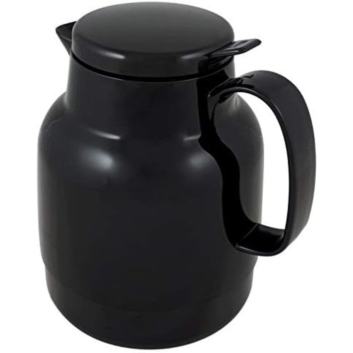 Термос Helios Mondo Push з нержавіючої сталі, 1,3 л, білий (чорний)