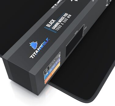 Килимок для миші TITANWOLF XXXL 1000x600 мм - великий ігровий килимок для миші з мотивами, чорний