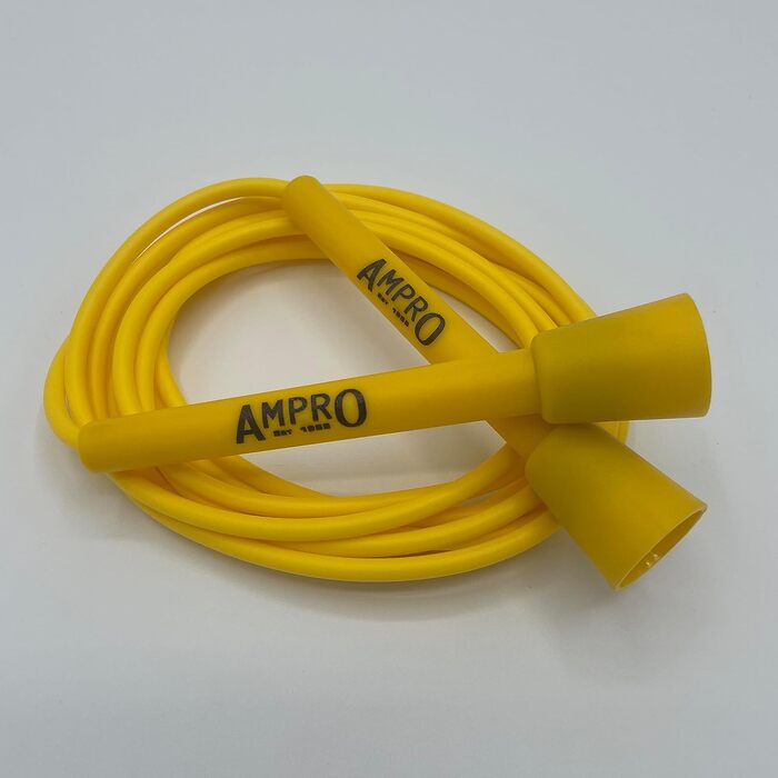 Регульована скакалка Ampro Speed Rope - 10 футів, жовта