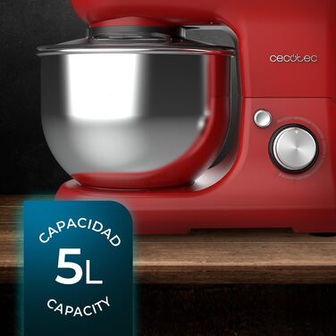 Міксер Cecotec Cecomixer Merengue 5L 1200W: 6 швидкостей, нержавіюча чаша 5л, 5 функцій + збирання морозива