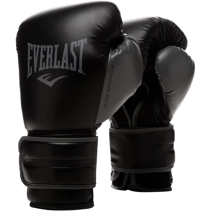 Рукавички унісекс Everlast для дорослих Powerlock 2r Glove (чорні, 14 унцій)