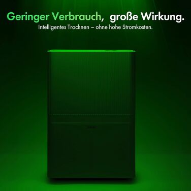 Електричний осушувач повітря VonHaus 12L/24h - для підвалу та приміщень до 125 м³, з таймером та гофрованим шлангом - захист від вологи та плісняви