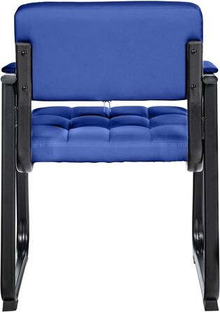 Крісло CLP Canada - оббивка з екошкіри, металевий каркас, колір блакитний