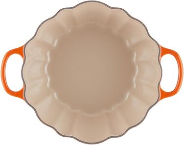 LE CREUSET Cocotte 24 см - кокотниця з емальованого чавуну, оранжевий колір (Vulcanico)