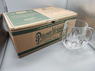 Пивні келихи Pilsner Urquell 0.3л (6 шт) Чехія - для пива, седель, хумпель