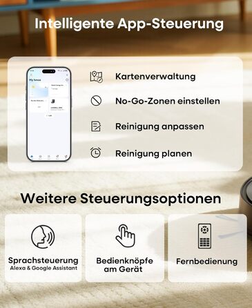 Робот-пилосос з функцією миття 5000Pa, потужний робот-пилосос з базою для самостійного очищення 3.5L, час роботи до 180 хвилин, навігація LiDAR, для збору шерсті тварин та прибирання килимів, керування через додаток, чорний