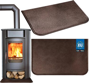 Підставка під камін KOTARBAU® 40 x 60 см з антикварної міді, сталь з порошковим покриттям. Захист підлоги для каміна, сталевий лист, захист від бруду, лист для золи.