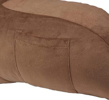 Підстилка для ліжка Klear Vu Velours з подушкою для підтримки спини, кишеню та ручка, Коко Браун