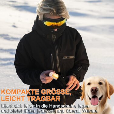 Електричні грілки для рук Lepwings, 2 шт., 6000 мАг, багаторазові, 3 режими, до 20 годин тепла, USB-зарядка, для активного відпочинку взимку, чорні та рожеві