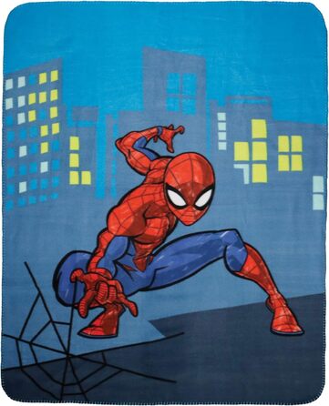 Флісова ковдра CTI Spiderman 110x140 см, синя