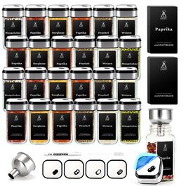 Набір для спецій XJ069: кутові контейнери з кришками та мітками | Кухове зберігання