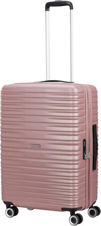 Набір валіз American Tourister Aerotech (3 шт.) - ручна поклажа, середній, великий, розширюваний, з TSA-замком, блакитний/рожевий (металік)