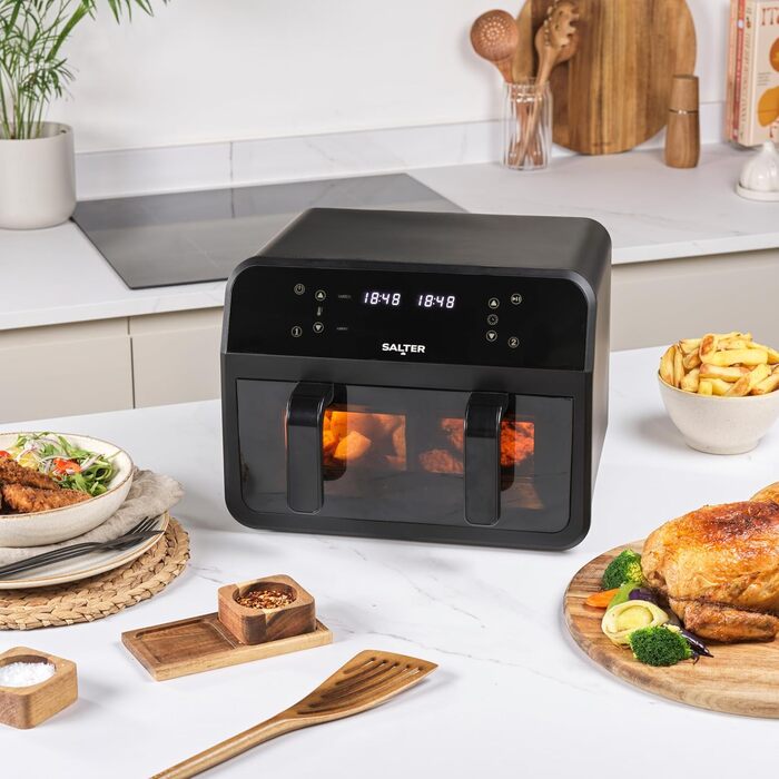 Фритюрниця Salter 4.2 л, ручна, без олії, EK6364VDE – мультикухня для м'яса та риби