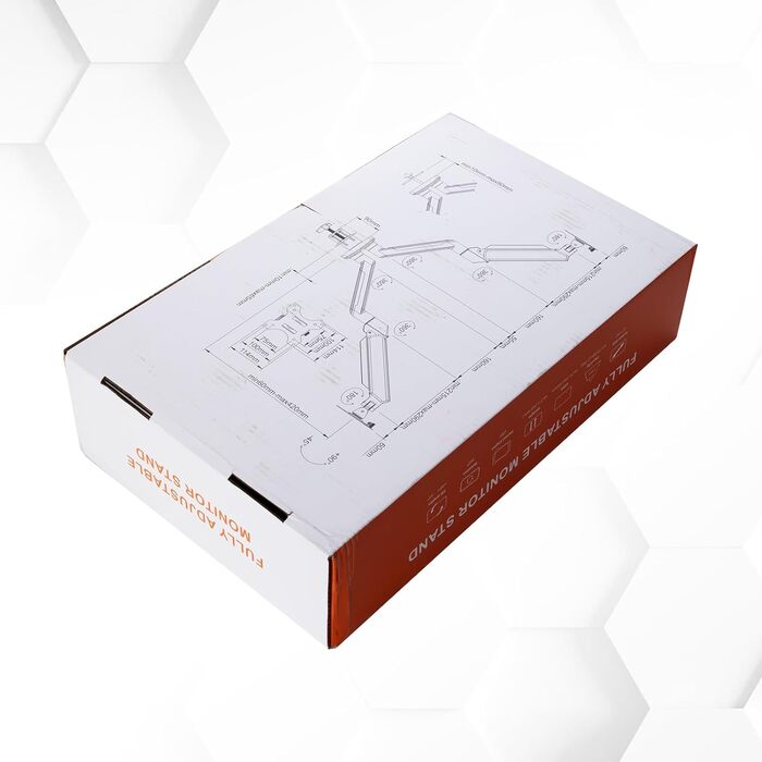 Підставка для монітора GRIFEMA Dual Arm - 2 монітори, 13-32 дюйми, регулювання висоти, поворот, VESA 75x75/100x100, до 9 кг