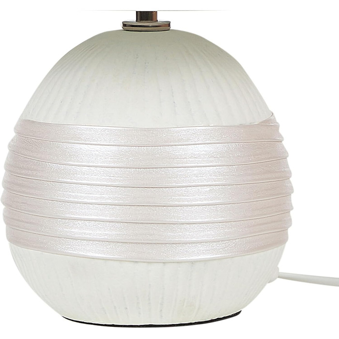 Стійка лампа Beliani Sado, кераміка, кремово-біла, 37 см