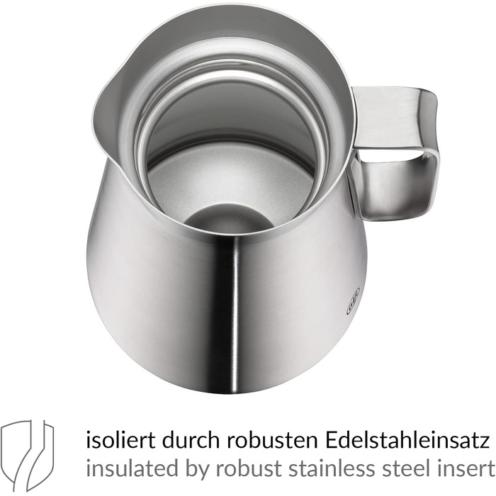 Термос Alfi DRIVE! 1.0л, кокосовий білий мат, з подвійних сталевих стінок, зберігає тепло 12 год, холод 24 год, з поворотним кришкою, великий отвір, BPA-free