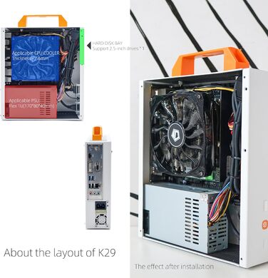 Комп'ютерний корпус SGPC ITX Mini K29 зі сталі – новий