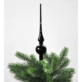Верхівка на різдвяну ялинку Thüringer Glasdesign 28 см чорна