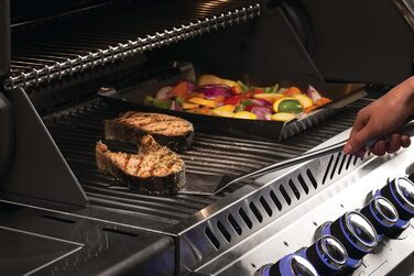 Набір інструментів для гриля Napoleon 70033 - PRO з нержавіючої сталі (2 шт.) - Преміум якість, з ручками, з затискачем та шпателем