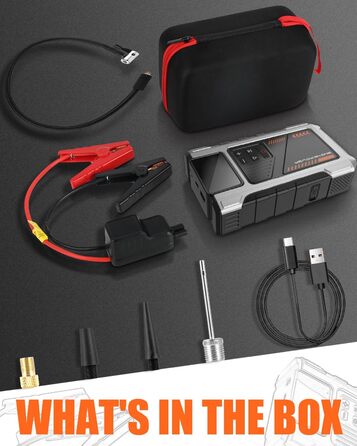 Портативний зарядний пристрій для автомобільної батареї, 168000 mAh, PD-JA2