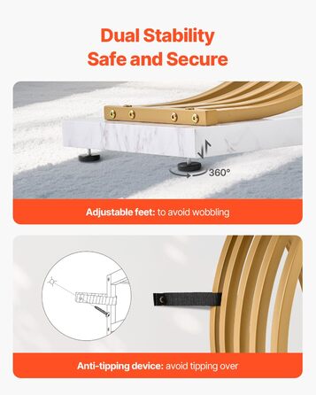 Вхідний консольний столик VEVOR 100 см - вузький, міцний, з металевим каркасом. Ідеально для передпокою, вітальні, спальні. Витримує до 49,9 кг.