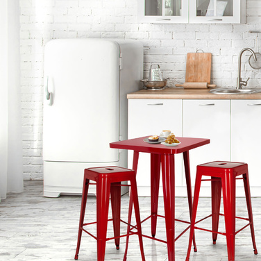 Стіл Барний / Металевий VANTAGGIO HIGH T червоний для офісу