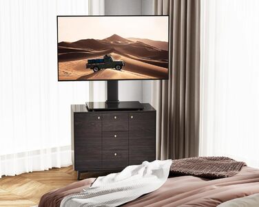 Підставка для телевізора FITUEYES, поворотна, для 19-42'' LCD/LED/OLED/Plasma, плоских і вигнутих, до 45 кг, регулювання висоти, VESA 200x200