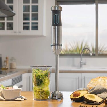 Блендер Cecotec Stabmixer Power TitanBlack 1500 XL Cream: 1500 Вт, CrossBlades, титанове покриття, XL насадка, захист від бризок