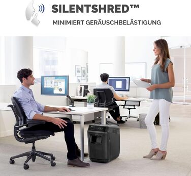 Fellowes Autofeed AutoMax 90M: Шредер для паперу з автоподачею, P4, 90 аркушів/хв, 17 л, тихий, для офісу