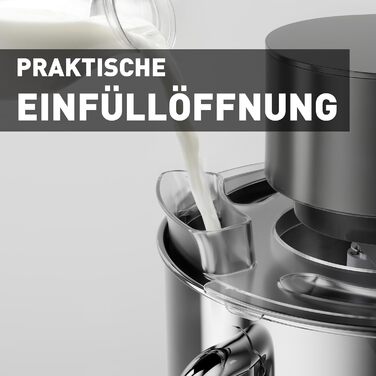 Кухонна машина Heinrichs 2500W з двома гаками для тіста, міксером та насадкою для збивання, 8 швидкостей, чаша 8л з нержавіючої сталі, тиха, з титановим покриттям