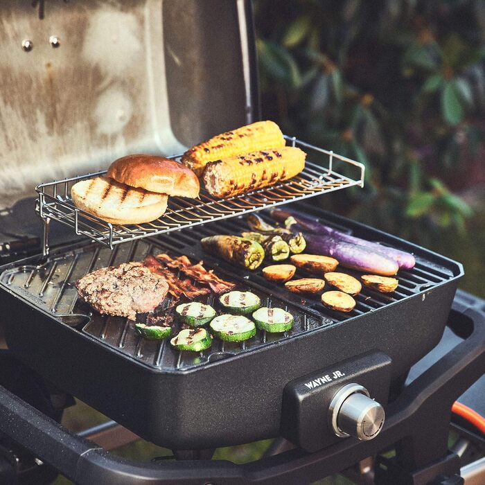 Rollwagen для газового гриля Wayne від BURNHARD®: міцна сталева рама, пластикові столики