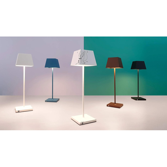 LED-лампа настільна ROSSINI ILLUMINAZIONE Siesta з USB, сенсорне управління, диммування, IP54, для внутрішнього та зовнішнього використання, 37 см, 2.2 Вт, тепле світло 2700K, 200 lm, 9 годин роботи (Чорний)