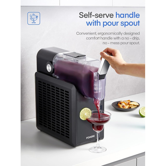 Машина для приготування сляш та коктейлів 2L, 5-в-1, Quickfreeze Technology, для дому