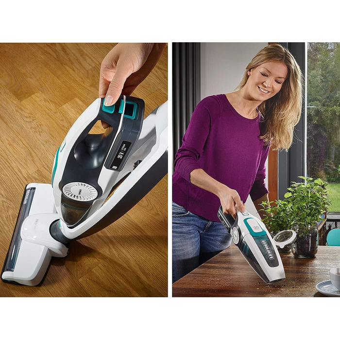 Акумуляторний пилосос Leifheit Regulus PowerVac 2in1, бездротовий до 40 хв, без мішка, з ручним пилососом, акумулятор 20В