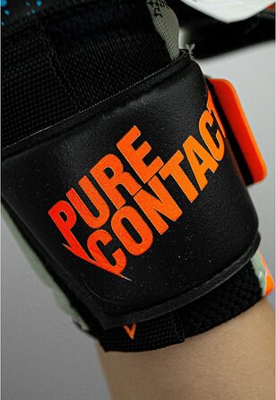 Воротарські рукавички Reusch унісекс для дорослих Pure Contact Fusion з чудовим захопленням і внутрішнім швом 9.5 зелений / помаранчевий