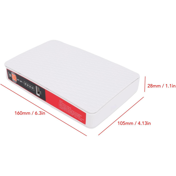 Mini UPS Fabater 8000mAh з підключенням EU для модемів та DSL - резервне живлення