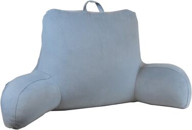 Підкладка на ліжко Klear Vu Velours з подушкою для підтримки спини, з кишенею та ручкою, Коко Браун (Сірий)