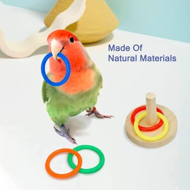 Набір іграшок для дресирування папуг jasherry з 6 предметів, іграшки для занять розвідкою птахів, хвилястий папужка, папужка 2 (набір іграшок 6)