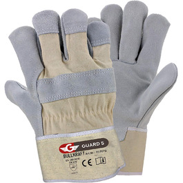 Пар шкіряних робочих рукавичок (розмір 11 / XXL) - міцні будівельні та садові рукавички - спорізна шкіра волової шкіри, 5-5