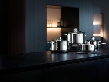 Каструля WMF Diadem Plus 16 см без кришки, 1,5 л, для молока, з нержавіючої сталі Cromargan, полірована, без покриття (набір каструль, 4 шт.)