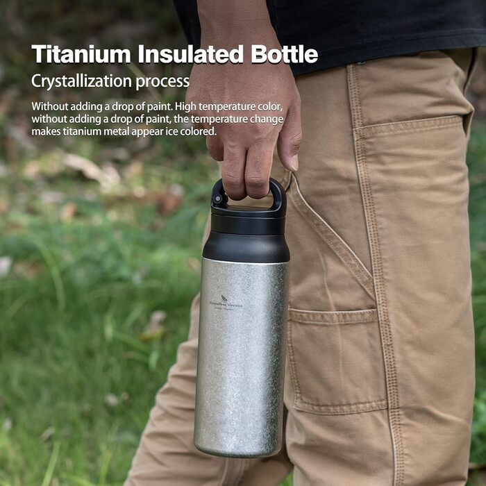 Термос iBasingo 600 мл з подвійними стінками, ізольований, для напоїв, зберігає тепло та холод, Ti3010D