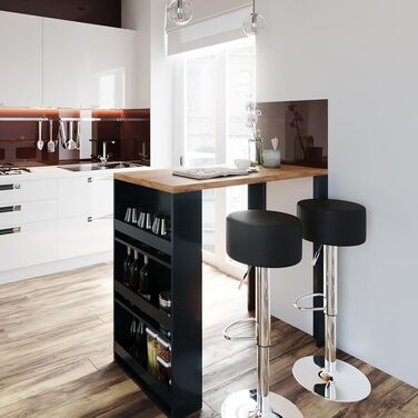 Набір барний стіл і табурети Vicco Bartisch-Set, 117 x 57 см, дуб