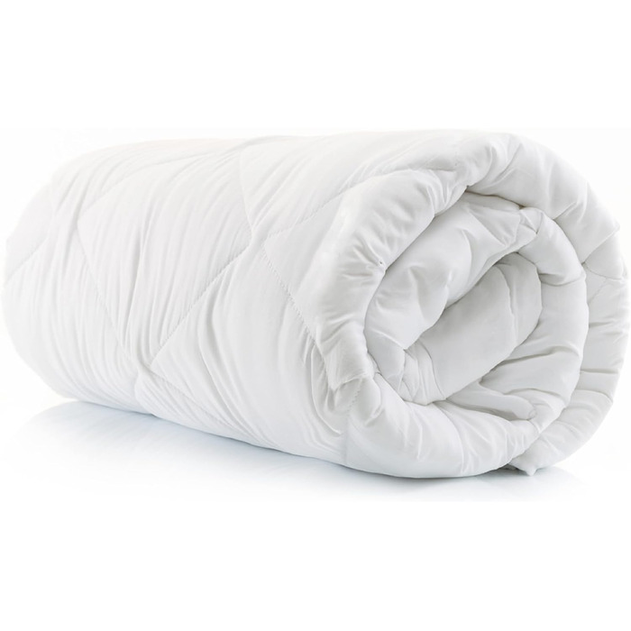 Ковдра BEDSURE 135x200 см - чотирисезонна, стеганий ковдра, сертифікат Oeko-Tex, білий, для алергіків