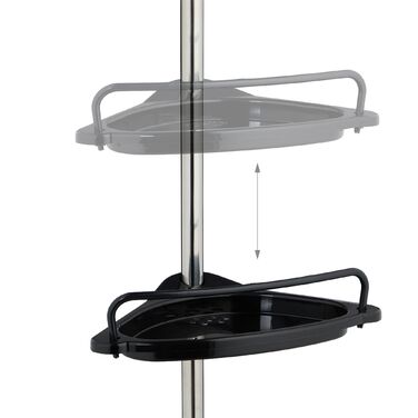 Поличка для душу Relaxdays, телескопічна