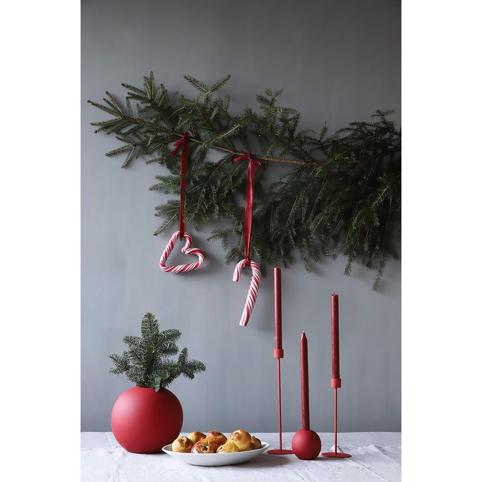 Ваза для квітів Cooee Design Ball, 20 см, червоний колір (Dusty Red)