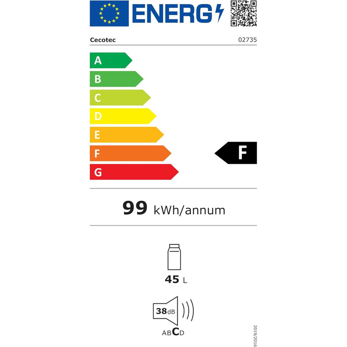 Міні-холодильник Cecotec Bolero CoolMarket TT Origin 45 л ретро, морозильна камера, LED, хромована ручка, зелений